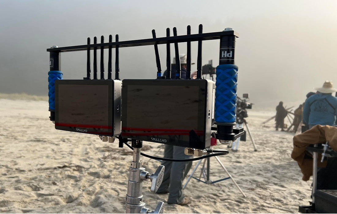 ULCS products being used on a sandy film set