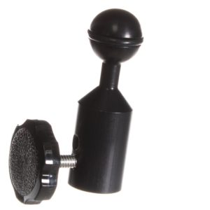 Ultralight BA-SPUD ball adapter that fits C-stands and 5/8" baby pins