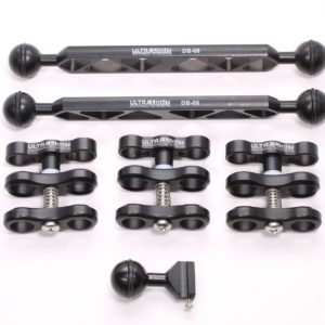 Ultralight UAK-DIK-08 underwater double 8" arm package for Ikelight strobes