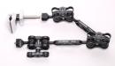 Ultralight CCK-MMC14-D5 cinema double 5" arm Cardellini clamp package from MMC to 1/4"