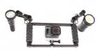 ultralight DTK-GPAC GoPro and action camera dual tray kit with Insta 360 Ace Pro with lights1